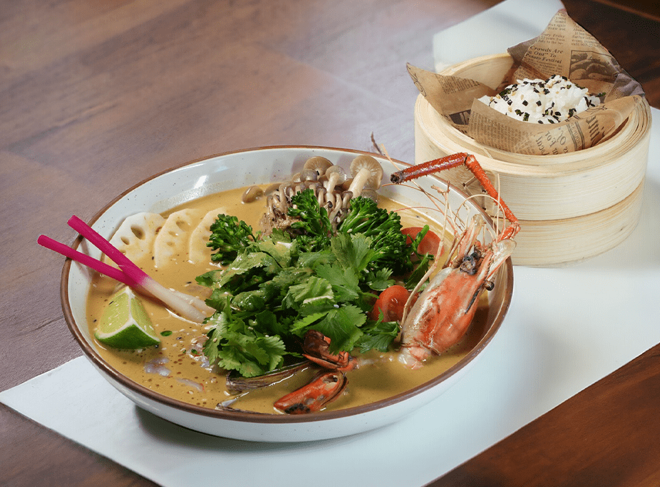 TOM YUM (served with sushi rice)